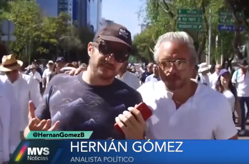  Me gritaron que me saliera de la marcha y me fuera al Zócalo: Hernán Gómez